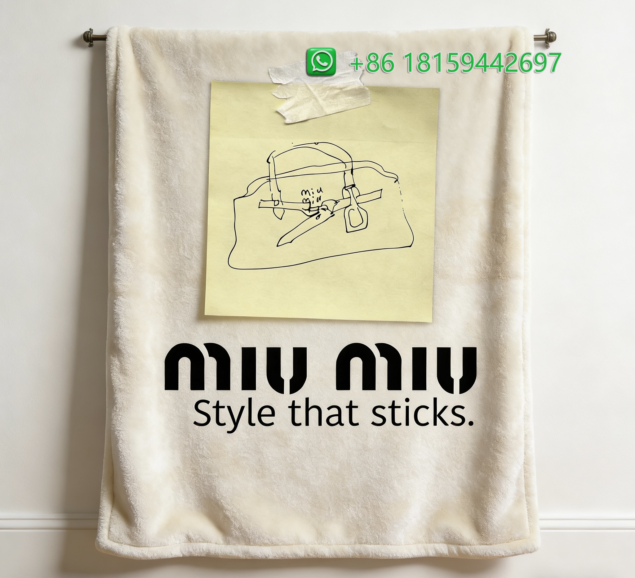 Miumiu Throw Blankets